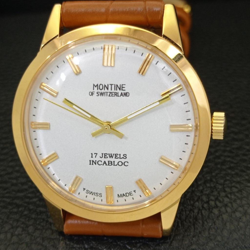 RENOVOVANÉ PÁNSKÉ PÁNSKÉ PÁNSKÉ HODINKY PÁNSKÉ PÁNSKÉ PÁNSKÉ HODINKY VINTERNÍ VINTAGE MONTINE 17J NAVÍJENÍ a285405-10 Montine-a285405-2