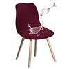 Wasserdichte Diamond-Jacquard-Esszimmerstuhlhusse für Eames und Shell Chairs