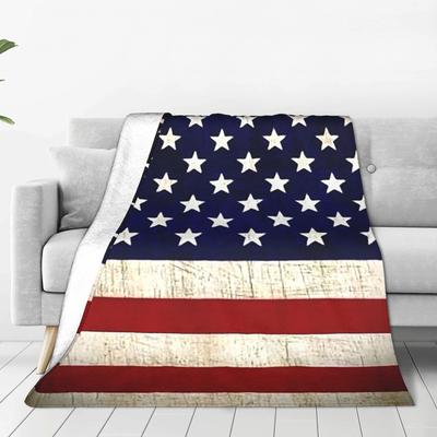 American USFlag Blankets Super Soft Flannel Sofa Throw Blanket for Couch Bedding Travel Throws Bedspread Quilt