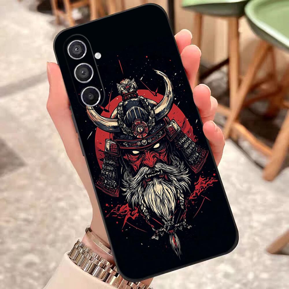 

Japan Ghost Samurai Phone Case For Samsung S25 Edge 24 23 22 21 20 Ultra Plus Fe Galaxy A54 53 34 25 16 Silicon Cover Samsung S25Edge