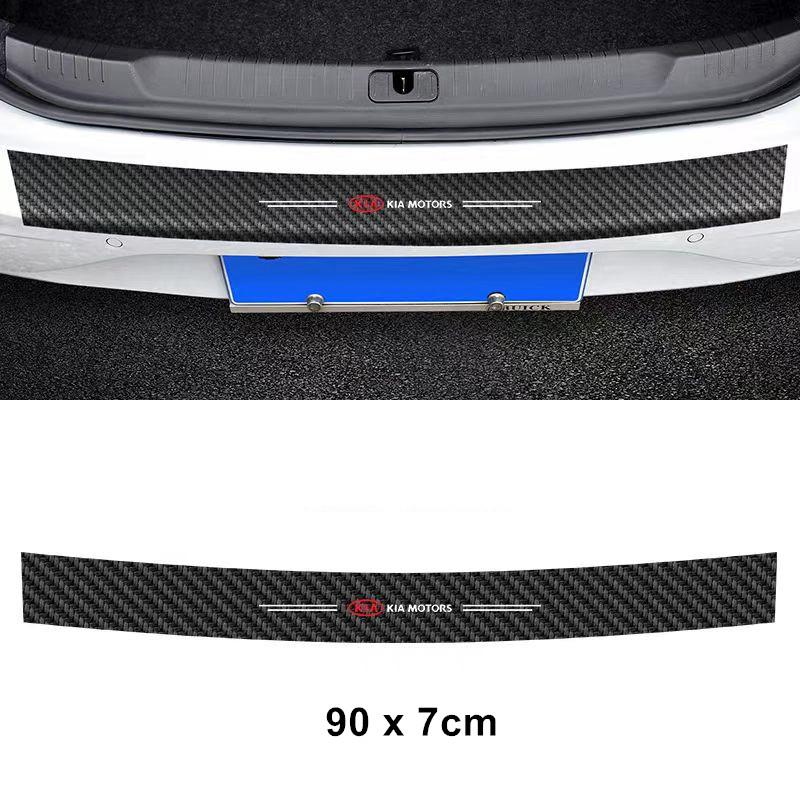 1/4/5Pcs Auto Door Sill Protective Sticker Carbon Fiber Anti-Scratch Pad For KIA Sorento Sportage Picanto Rio Ceed K5 Soul yzck10
