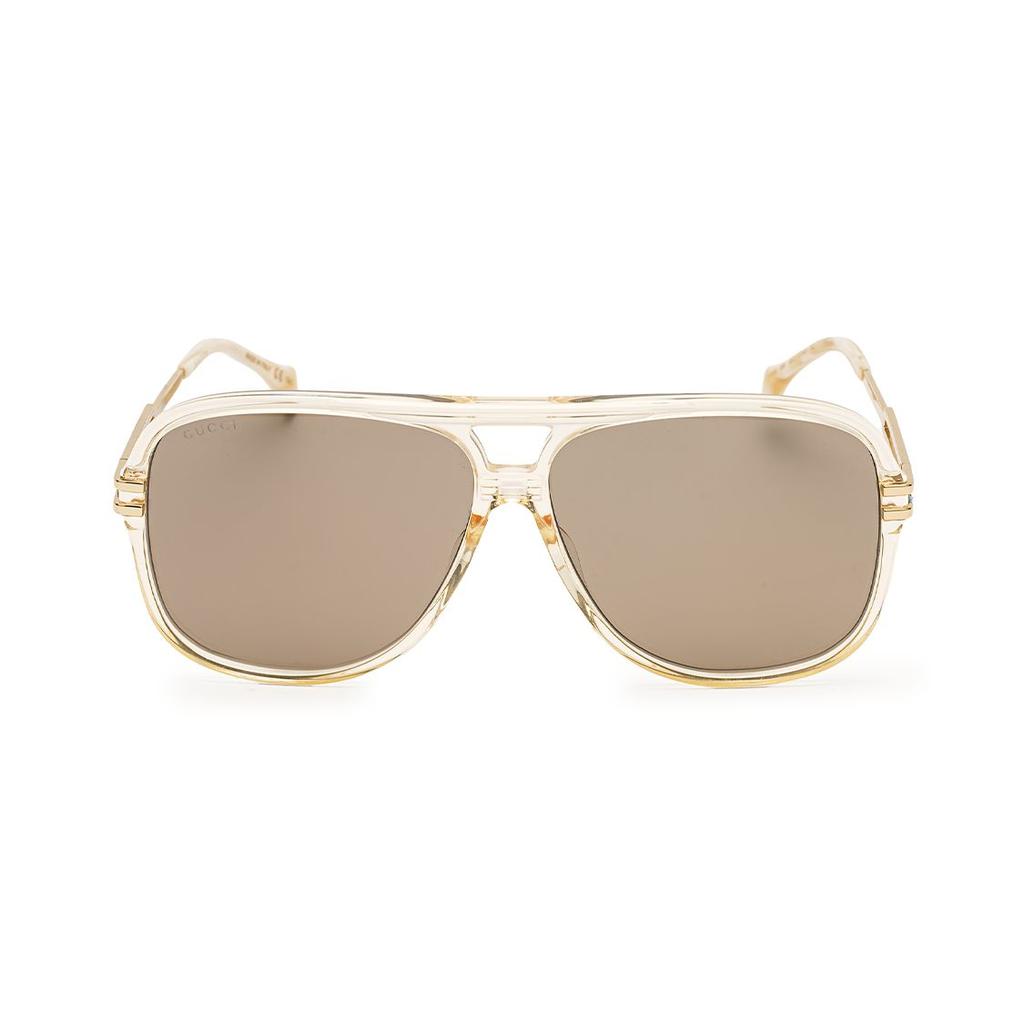Gucci Fashion Elegant Pilot Style Sunglasses Unisex Sunglasses GG1105S-004