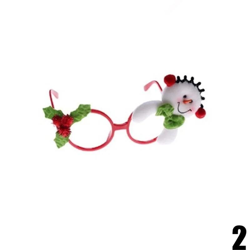 Creative Christmas Ornaments Items Party Glasses Frame Decoration DIY New Year Xmas Party Supplies Pendant Funny Gift