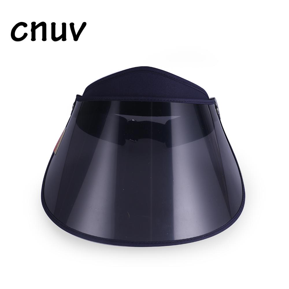 High Quality Sun Visor Cap Summer Visor Hats for Women PVC Sun Visors чёрный