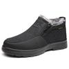 Men's Waterproof Non-Slip Winter Shoes - Thick Velvet Warmth for Middle-Aged and Elderly