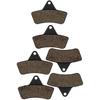 Motorcycle Repair Parts 2 Sets Brake Pad Set for Arctic Cat 0402-882 for Front Rear 500 400 300 Easy to Install