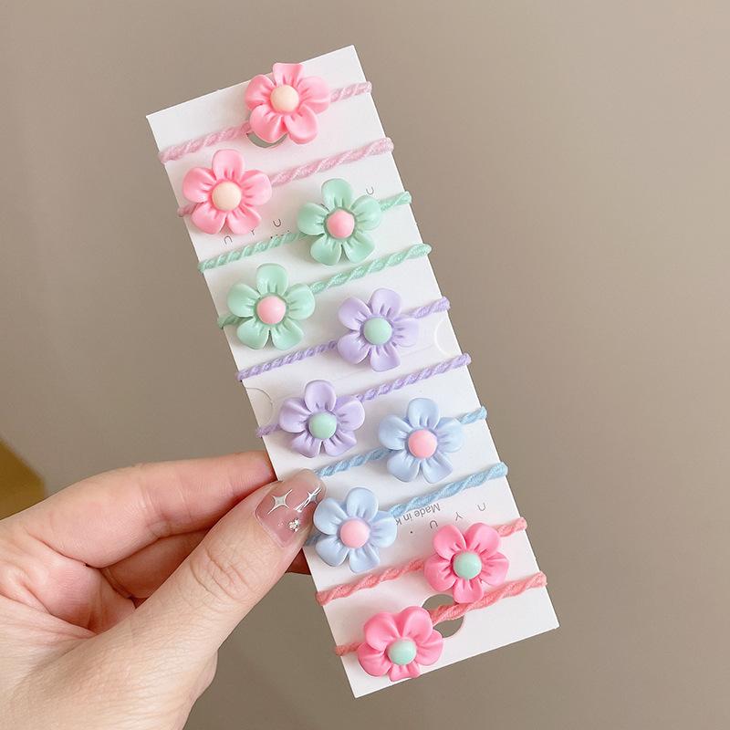 10-30PCS/Set, Cute Cartoon Animals, Hair Bands, Girls, Elastic Rubber Band, Headwear, Hair Accessories