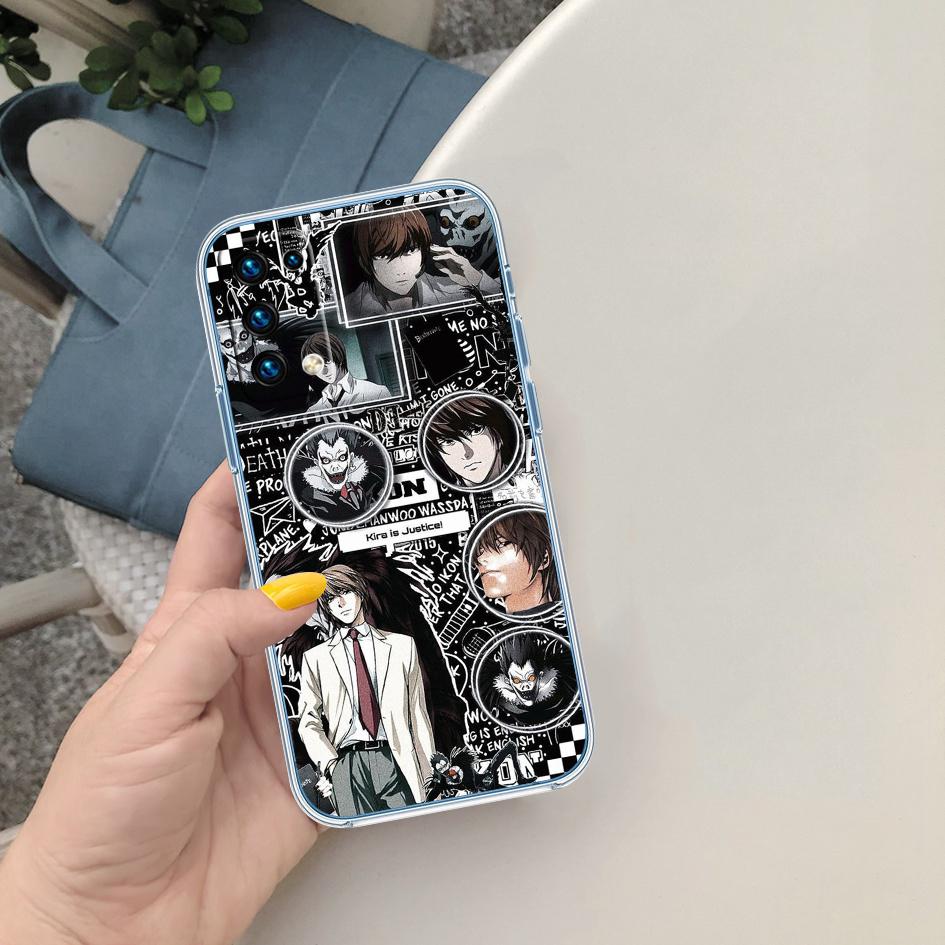 LO30 Death Note Soft Shell Transparent Phone Case for Motorola Moto Edge 20 30 40 50 S30 Fusion Ultra Pro Neo Lite + G200 G23