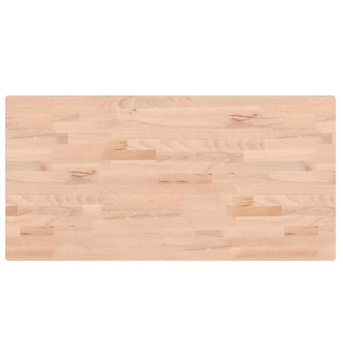 VidaXL Bathroom Countertop 100x50x2.5 Cm Solid Beech Wood 355989