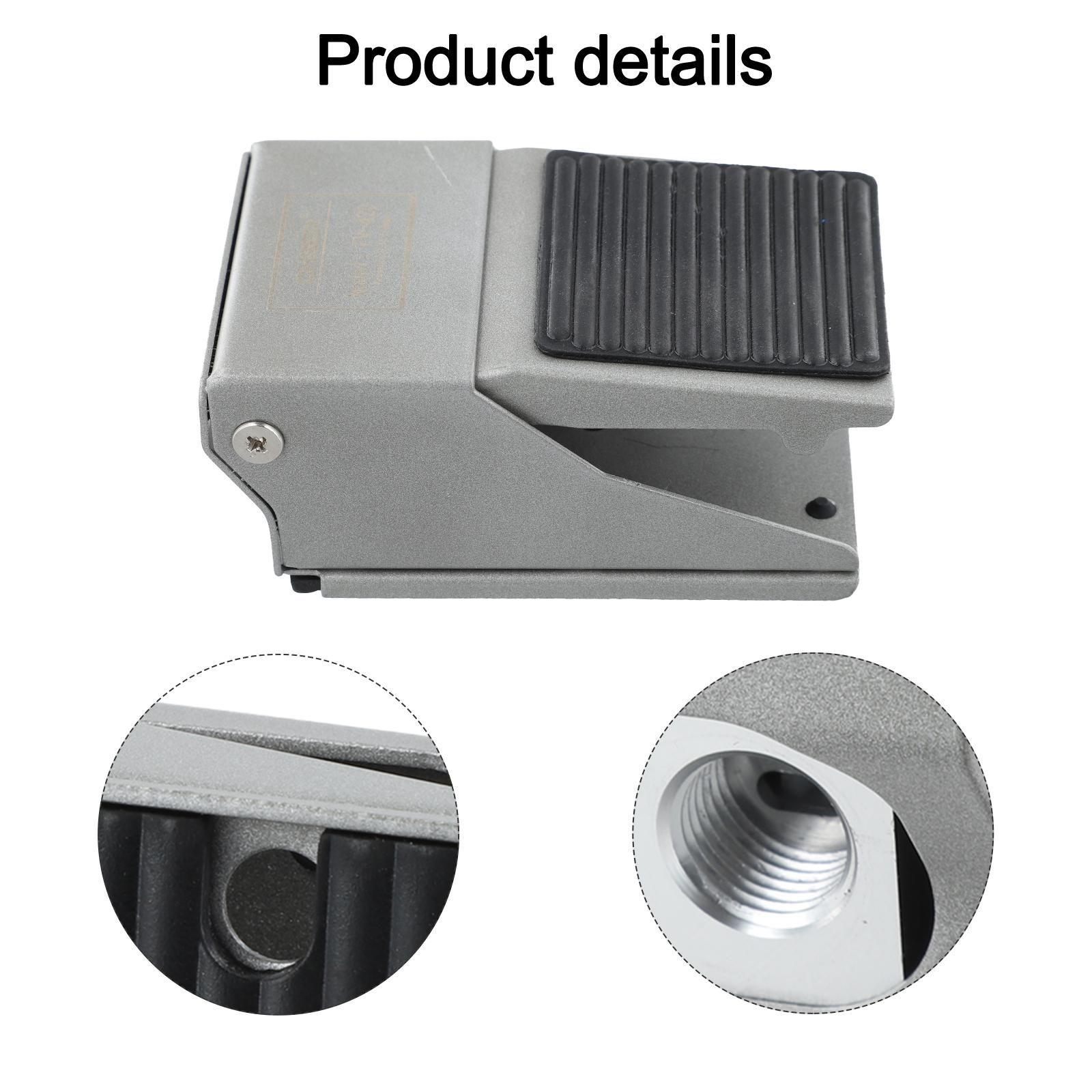 FV420 Pneumatic Foot Pedal Valve 4 Way 2 Position Functionality for Hands Operation in Various Pneumatic Systems A