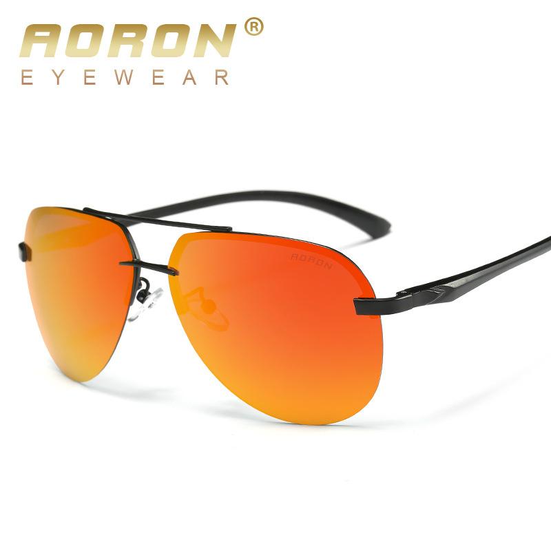 Fashion Polarized Toad Sunglasses Men Women Classic Mirror Eyeglasses Coating Anti-glare Sunscreen Metal Frame Glasses UV400