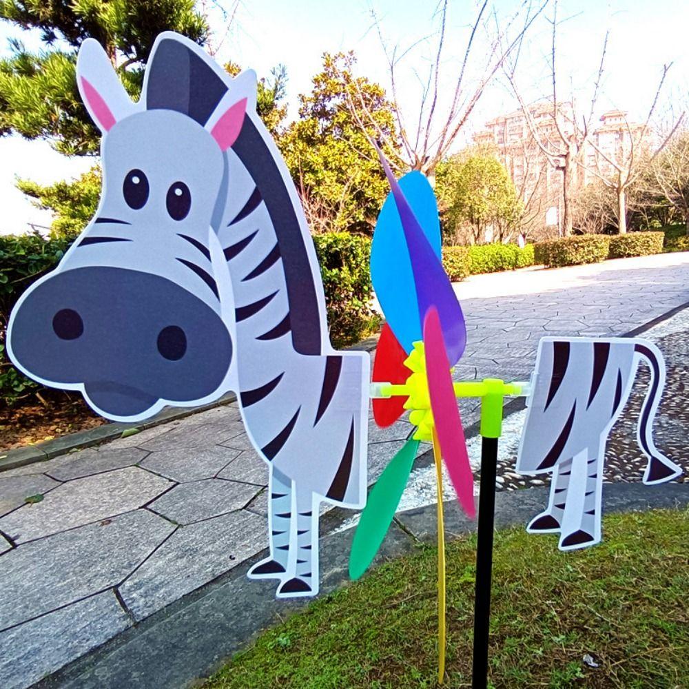 Bunte Cartoon-Windmühle Plastik-Cartoon Kinderspielzeug Gartendekoration