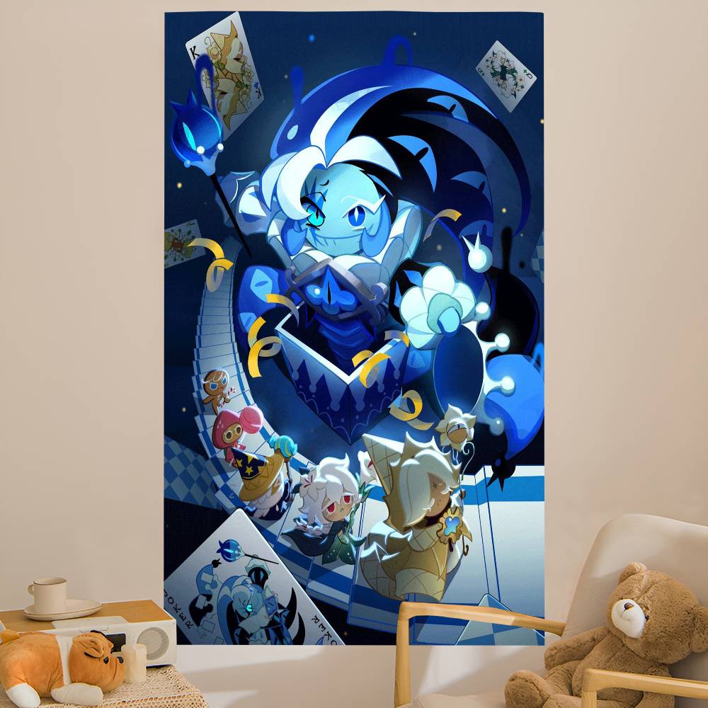 Game C-Cookie R-Run K-Kingdom Anime Tapestry Hippie Flower Wall Carpets Dorm Decor Wall Hanging Home Decor