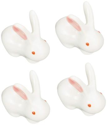 Tableware East Cute Rabbit Chopstick Set of Cutlery Spoon Tableware Set Pink-Eared Rests, 4, Rest, Rest,