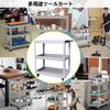 JZOOOZ Tool Portable Tool Cart Gray with Casters for and Suitable for Repair and Indoor Outdoor Industrial Steel Ideal for Camping and Outdoor 3-Tier