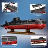 Non-Toxic 2895Pcs Typhoon Class Submarine Building Blocks 1:250 Scale Type 941 Shark Submarine Model Bricks Kids Educational Diy Toy Gifts