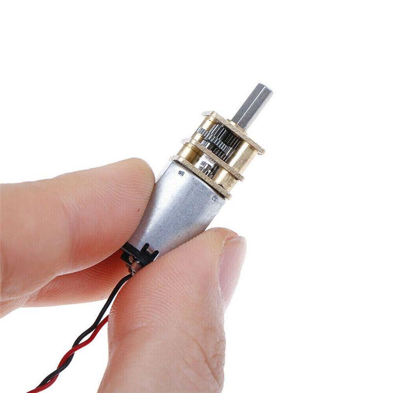 A60ZN20 Mini Micro Metal Gear Motor Set 5Pcs DC 3V-6V Gearwheel Included Full Metal Reducer 60RPM Slow Speed Toymay