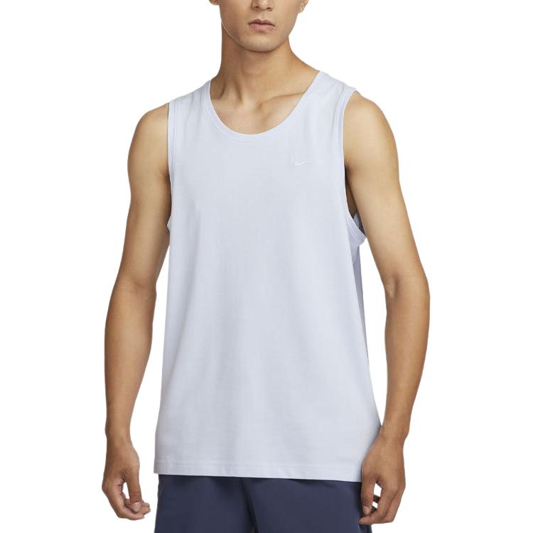 Nike Simple Solid Color Comfortable Breathable Knitted Sleeveless Vest Men Tops Football-Grey DV9834-085