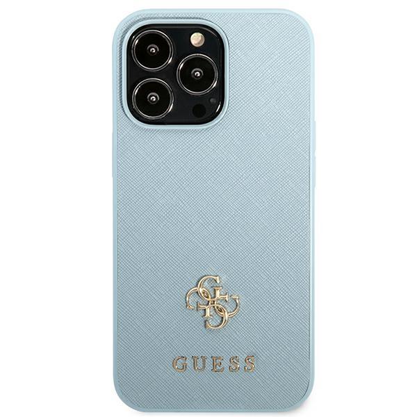 Guess Guhcp13Xps4Mb Iphone 13 Pro Max6,7 Niebieski/Blue Hardcase Saffiano 4G Small Metal Logo