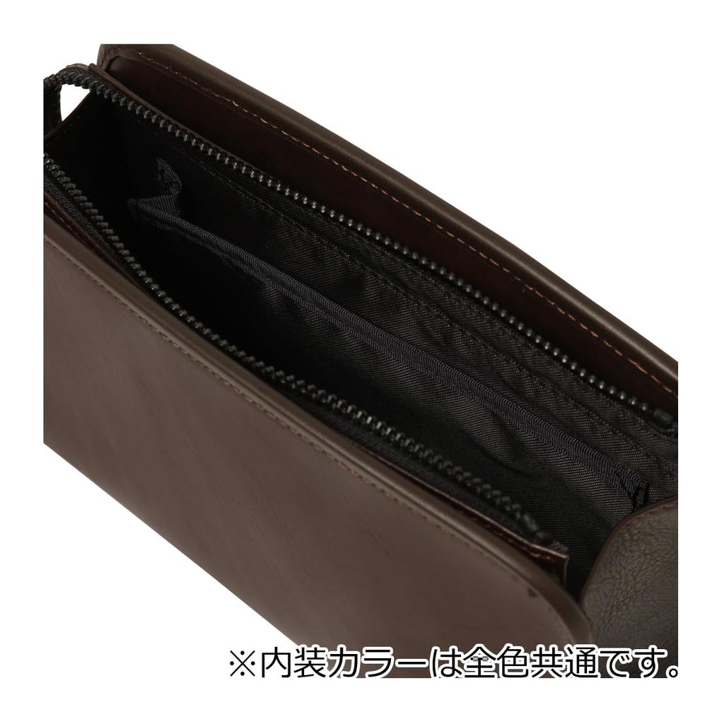 Second Bag Genuine Leather Bolton 702231 Clutch Bag Cowhide Leather Black [TAKEO KIKUCHI] Men's 01