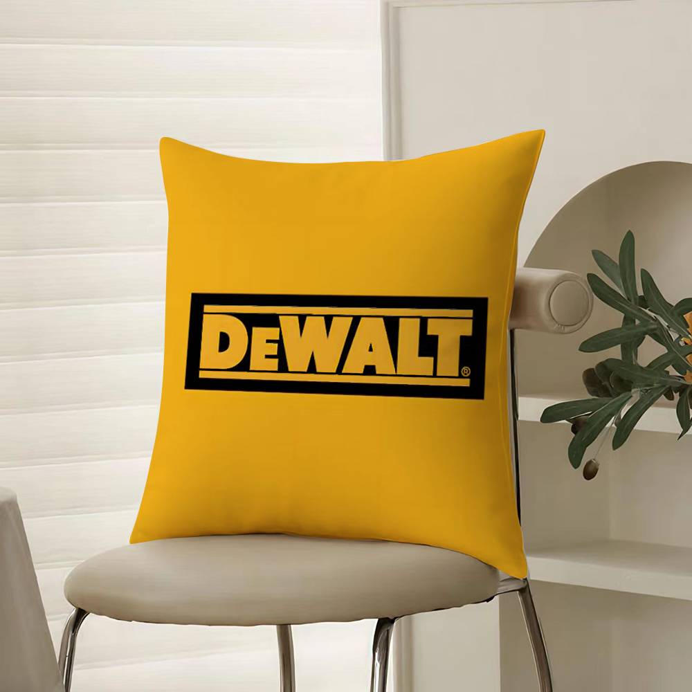 

Tool Box D-DeWalt Pillow Case Comfort Sofa Bed Silky elegant Invisible zipper Decorative cushion cover 12x12Inch