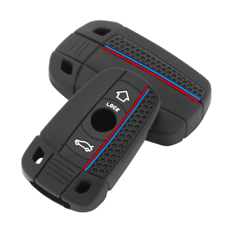 Antislip Car Key Case Full Wraparounds Protection Soft Silicone Cover For Select Models Car Vehicle Key Cover