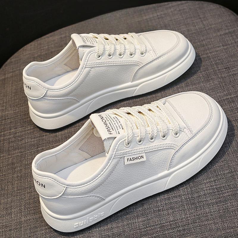 Soft-soled Lightweight Leather Little White Shoes Women's Shoes Early Autumn New Flat-soled Casual Sports Shoes Student Board Shoes