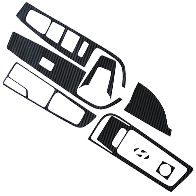 1 Set Auto Innenraum Armaturenbrett Mittelkonsole Schalthebel Panel Fensterheberschalter Aufkleber Passend für Hyundai Sonata 9 2015 2016 2017 LHD