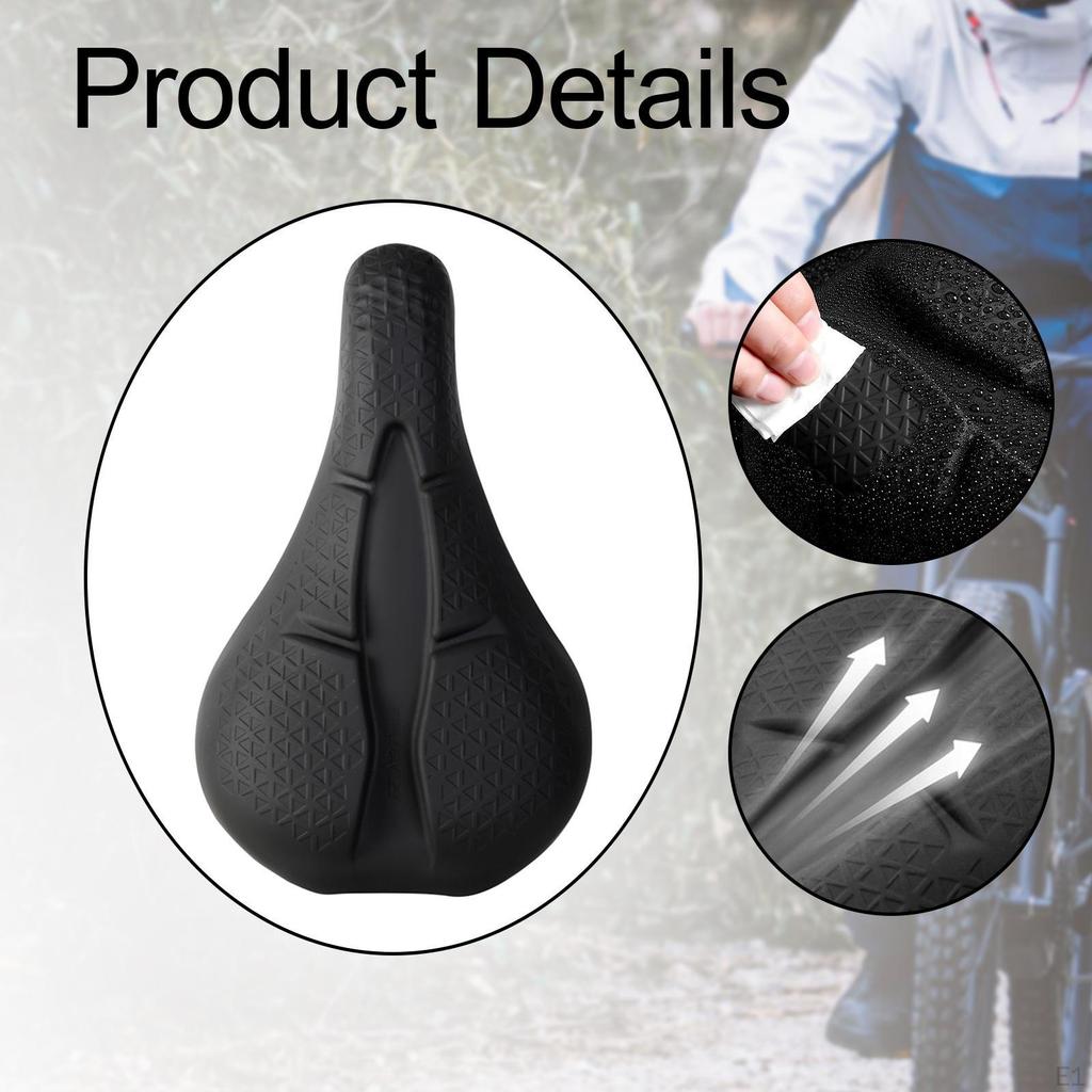 Bicycle Saddle Seat Shockproof Lightweight Multiuse Comfortable Silicone Riding Accessories