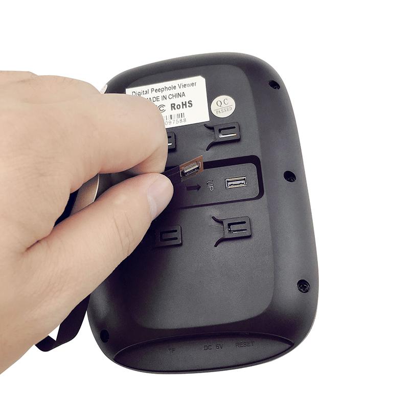 4,3palcový barevný LCD displej digitální zvonek 120° elektronické kukátko prohlížeč dveřní kamery PIR noční vidění venkovní dveře BellAA
