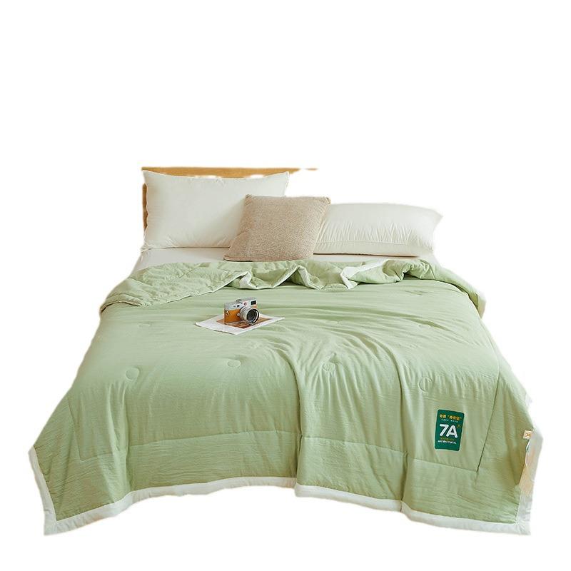7A Antibacterial Summer Air Conditioner Quilt - Washable Cooling Cotton Quilt for Dorms and Students