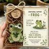 Cute Emotional Support Animal Gift Set Resin Encouragement Card Gift Kit  Nightstand