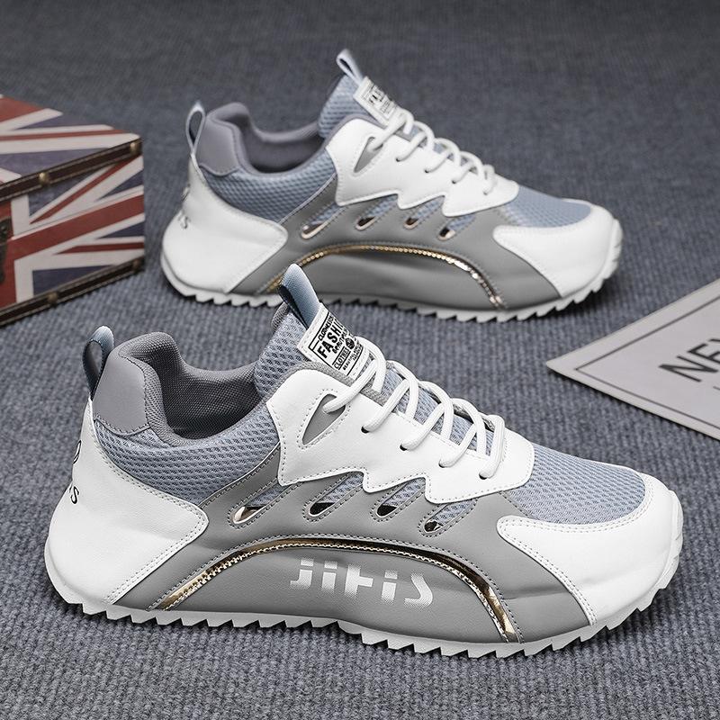 Summer New Breathable Mesh Shoes Men's Soft-soled Sports Shoes Casual Dad Shoes