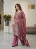 Damen Bollywood Salwar Kameez Palazzo Dupatta Set Indischer Designer Ethnisch Ausgefallen Seiden Salwar Anzug