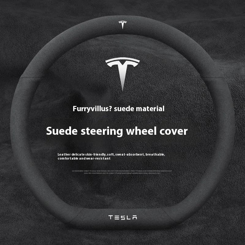 Coprivolante Ventilato Antiscivolo Protettivo in Camoscio per Auto per Tesla Roadster Modello 3 Modello Y Modello S Modello X Accessori