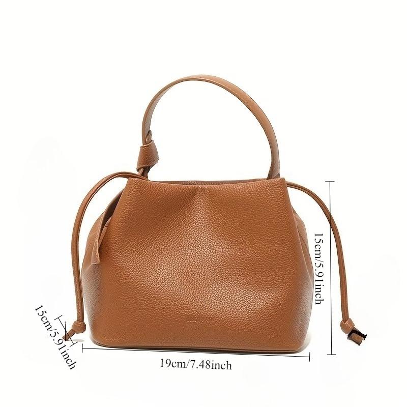 Elegant Solid Color Shoulder Bag, Fashi Women's Handbag, Suitable for Daily Use, Leather Commuting Versatile Crossbody Bags