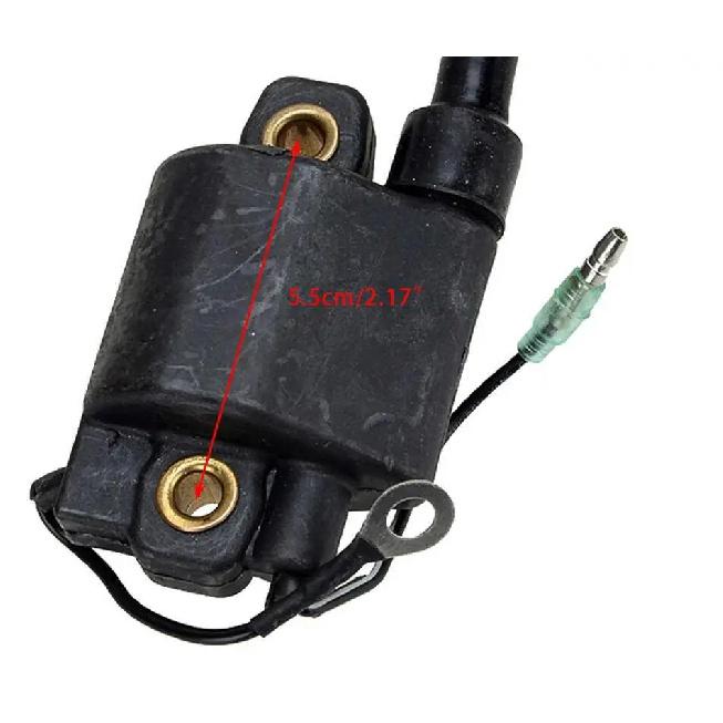 Ignition Coil Assembly Black Fit for Yamaha Outboard 2 Stroke 60 70HP 6H3-85570-10-00
