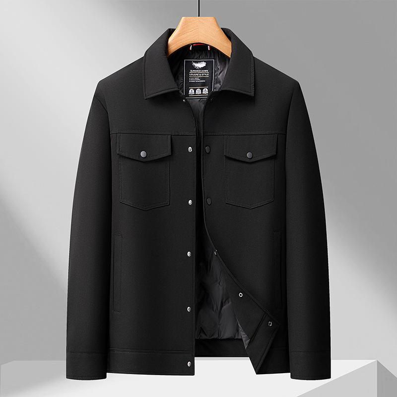 

Fat Little Brother 2025 Plus Size Men s Winter Workwear Lapel Down Jacket 7XL (260-280 jin)