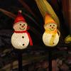 Christmas Snowman Solar Ground Lights for Outdoor Garden and Lawn Decoration