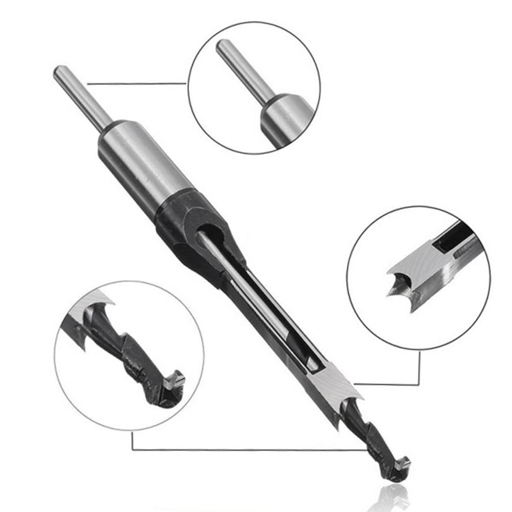 4pcs Woodworking Tools HSS Square Hole Drill Bit Auger Bit Steel Mortising Drilling Craving Carpentry Tools Woodworking Drill