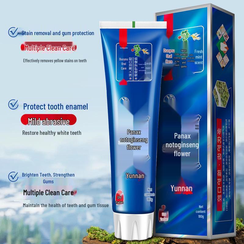 Registered Yunnan Sanqi Flower Mint Toothpaste - Whitening Formula