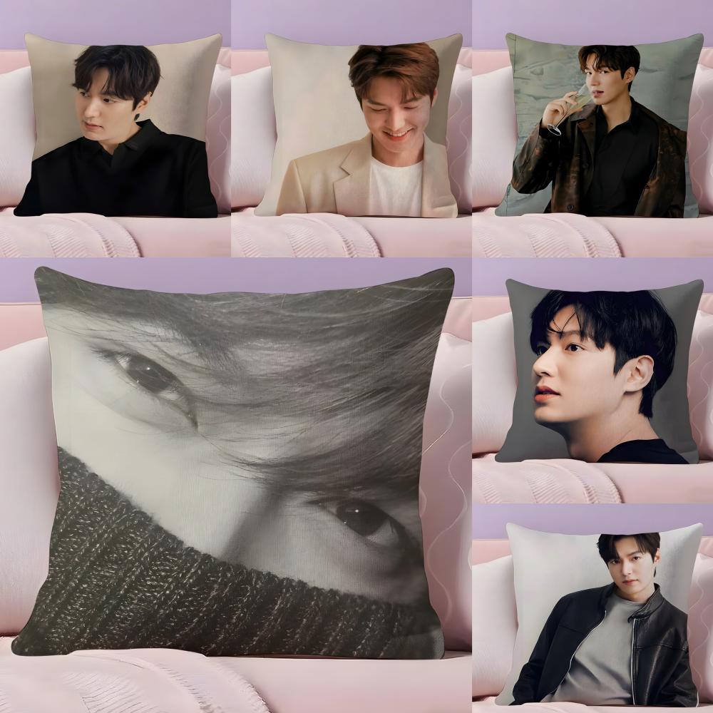 Handsome Star LLee Minho Popular Pillow Case Silky Short Plush With Invisible Zipper Dustproof Sofa Cushion Cover