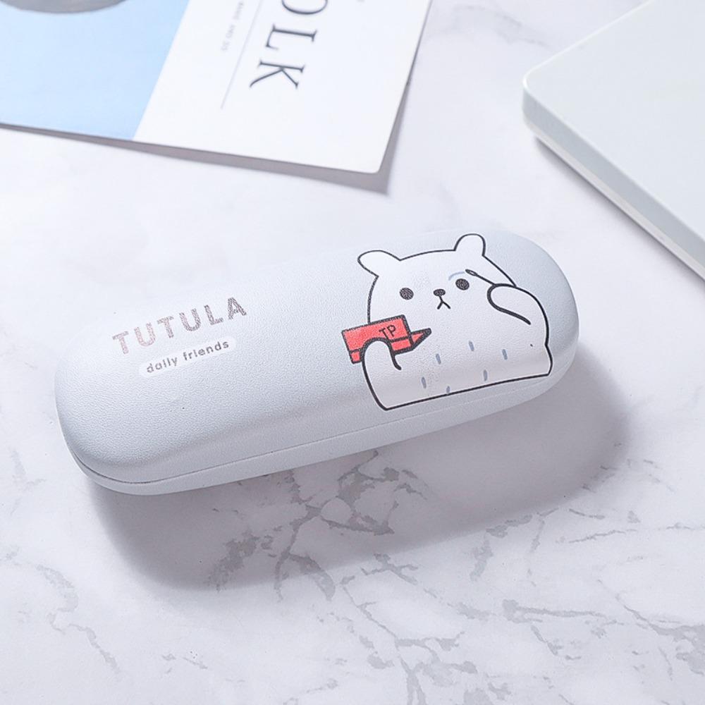 Cute Pattern Glasses Case Hard Leather Eyewear Protector Fashion Sunglasses Box  Women