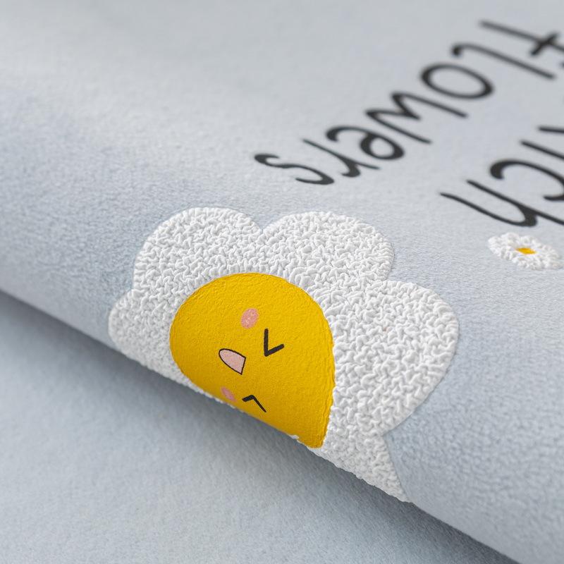 Kissen für Stoffsofa mit frischen Blumen, Universell für alle Jahreszeiten, Rutschfest, Einfaches modernes Kissen, Sofabezug, All-inclusive Cartoon