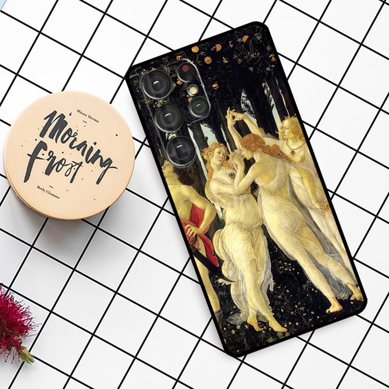 Art Paintings The Birth Of Venus Case For Samsung Galaxy S23 S21 S22 Ultra S8 S9 S10 Note 10 Plus Note 20 Ultra S20 FE Cover