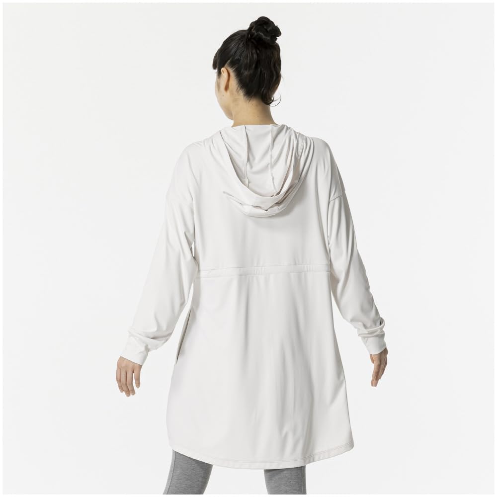 Mizuno Stretch Smooth Training UV White 32MCB870 Women's Hoodie, Protection, Sand,