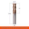Taiwan 60° Tungsten Carbide 4-Flute Coated End Mill for Steel CNC Machining