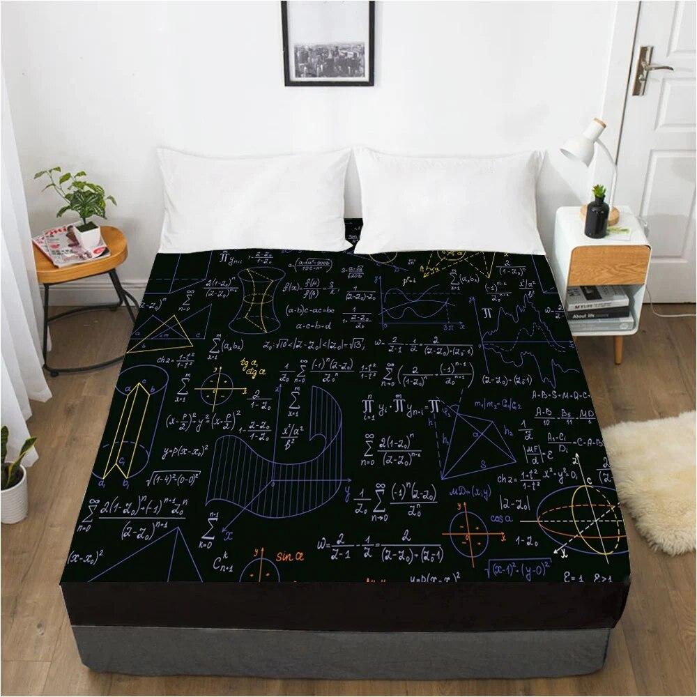 Lenzuolo con angoli lenzuolo con un elastico 150x200/180/200/160x200 Coprimaterasso Copriletto 1 pz Formula geometria
