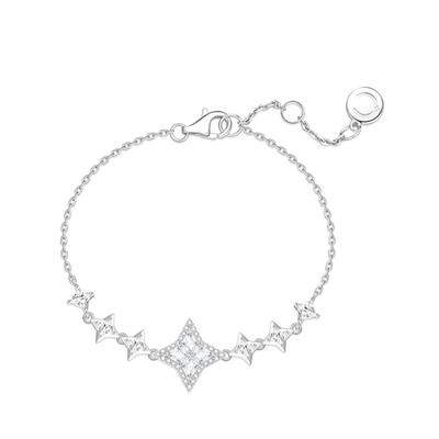 Accessories: Rich Heiress and Socialite, Fengguang Mang Series S925 Sterling Silver Bracelet for Women