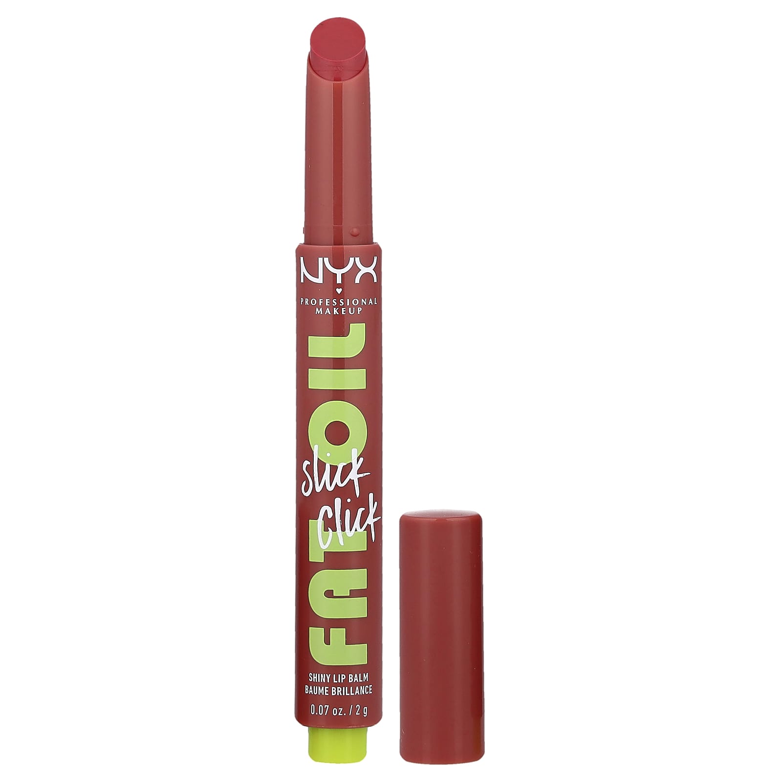 

NYX Professional Makeup, Lip Oil Slick Click, Shiny Lip Balm, 04 Going Viral, 2g (0.07oz)